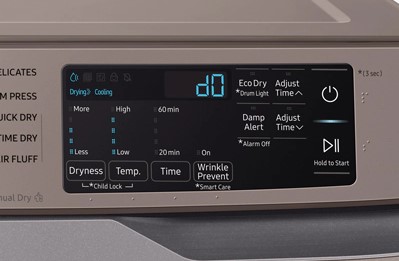 how to enter Samsung dryer diagnostic mode