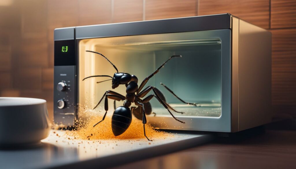 Ant in Microwave