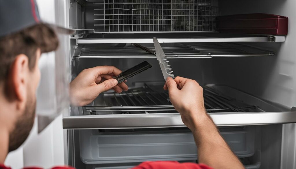 Fixing knocking noise in refrigerator