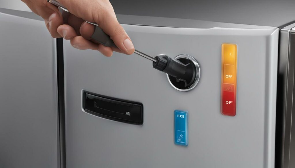 GE Refrigerator Ice Maker Switch Maintenance