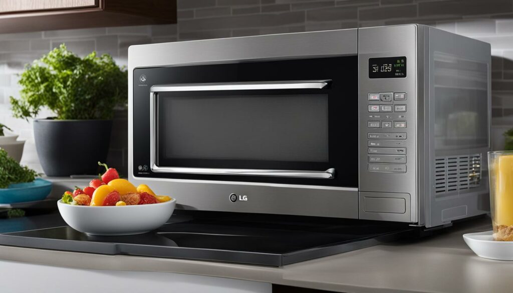 LG Microwave with Child Lock Feature