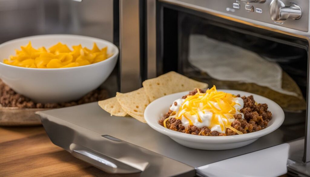 Microwaving sour cream-based dishes