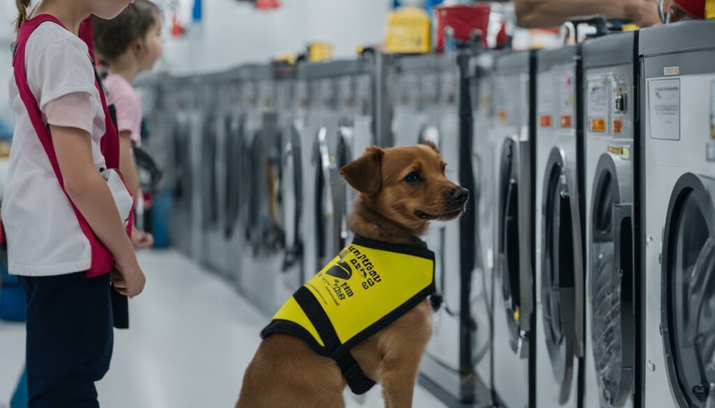 Safety tips for children and pets at laundromats