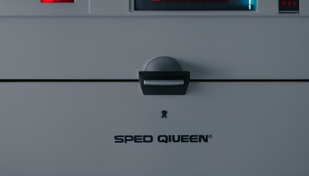 Speed Queen commercial washer reset button