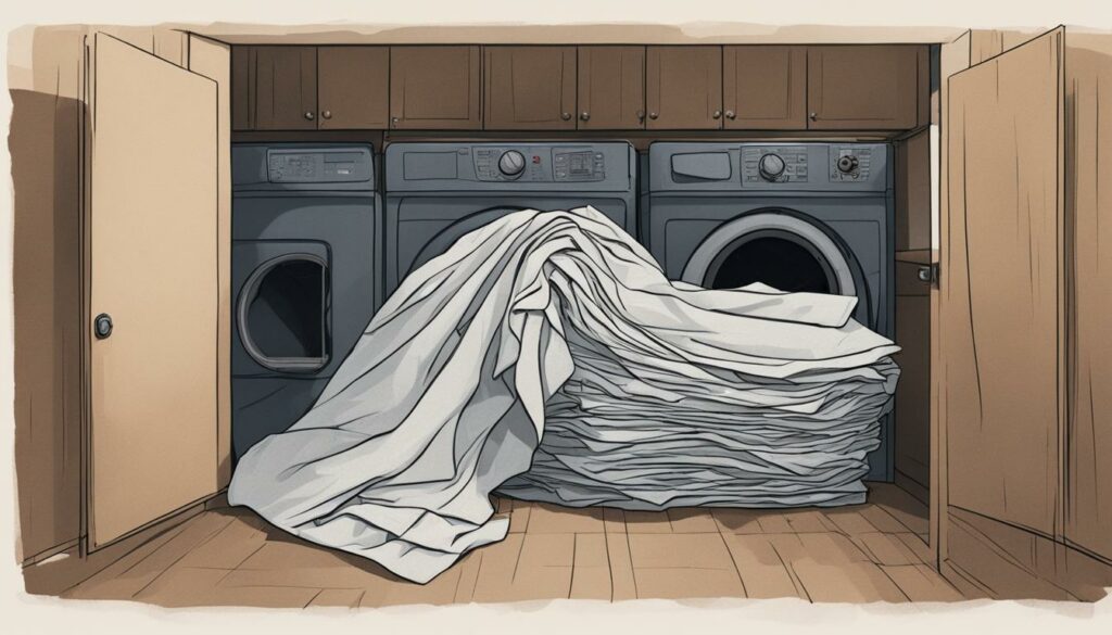 avoid sheets from clumping in dryer
