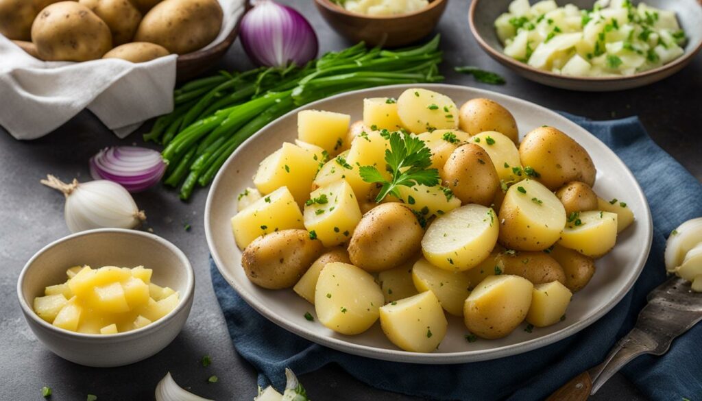 best way to microwave potatoes for salad