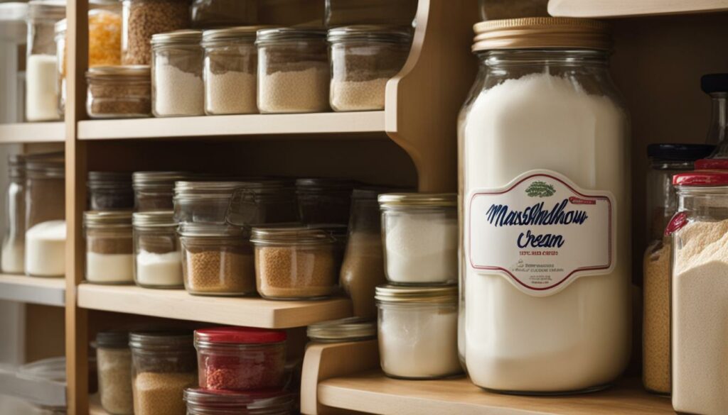 best way to store marshmallow cream