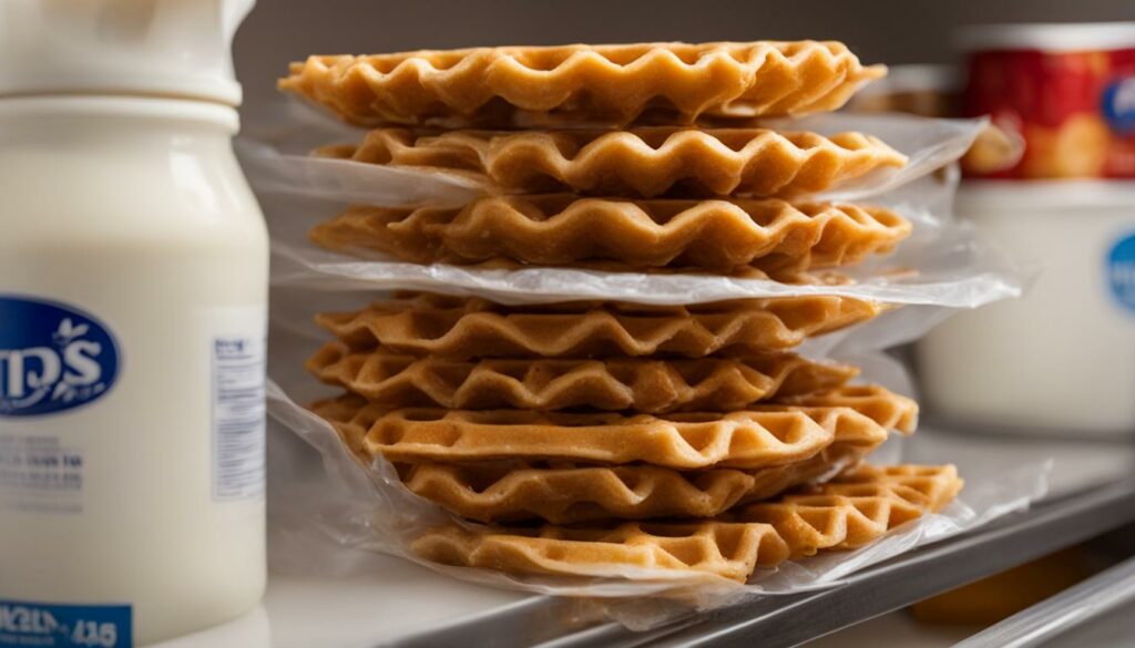 best way to store waffles