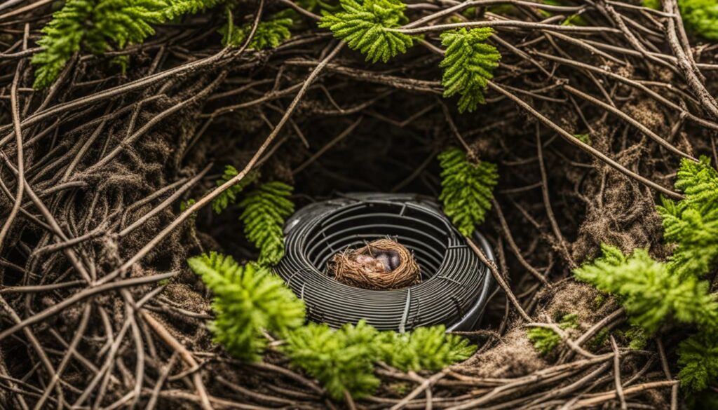 bird nest in dryer vent