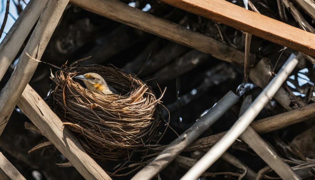 bird nest in dryer vent