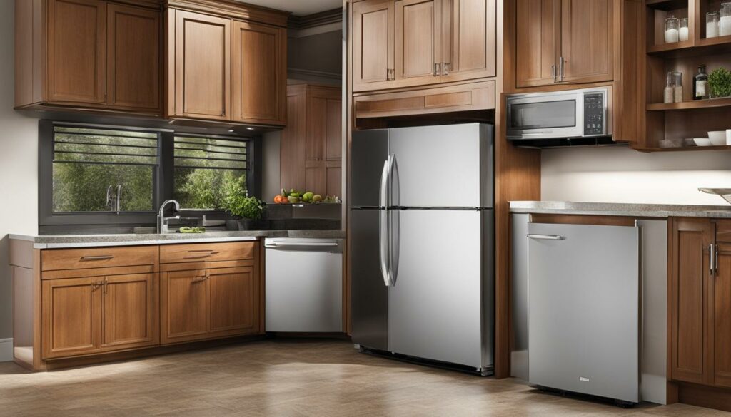 changing built-in refrigerator to regular refrigerator
