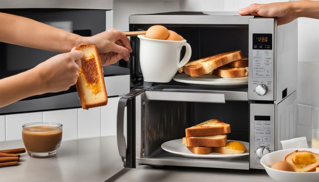 cooking French toast sticks in the microwave