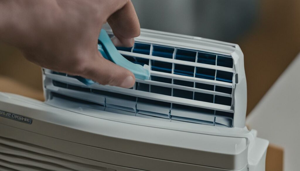 delonghi air conditioner filter cleaning