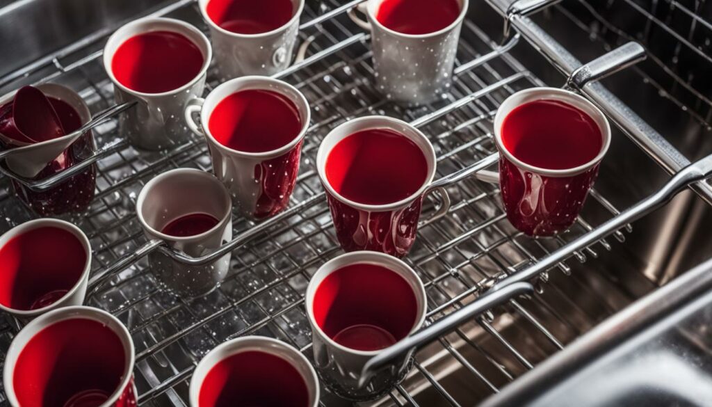 dishwasher safe red cups