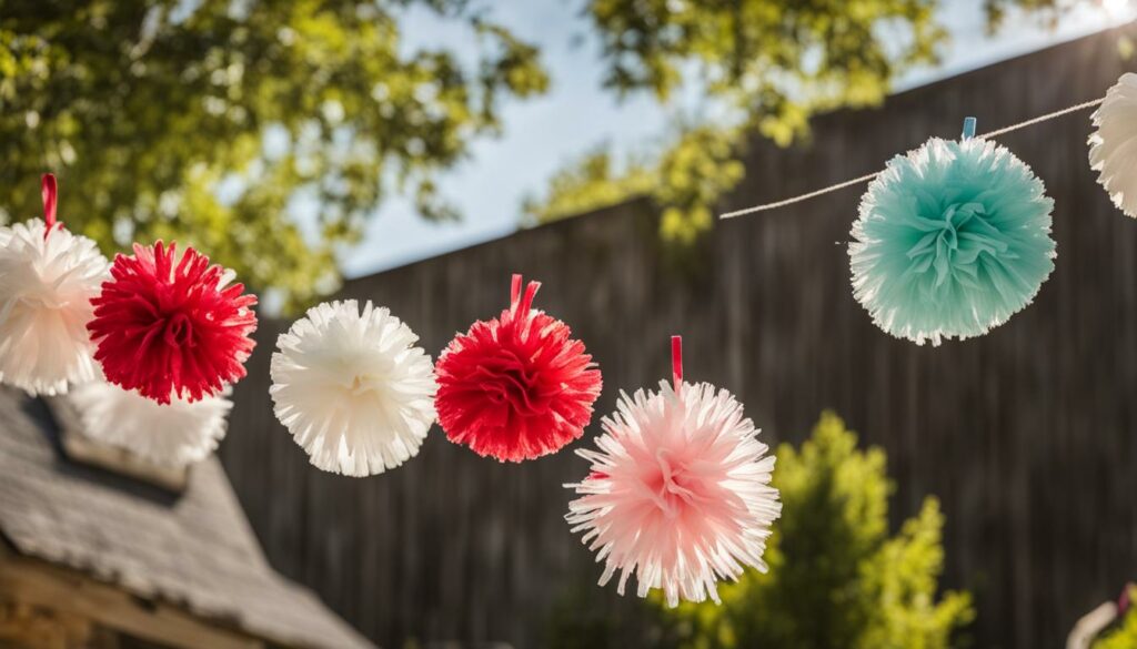drying techniques for cheer pom poms
