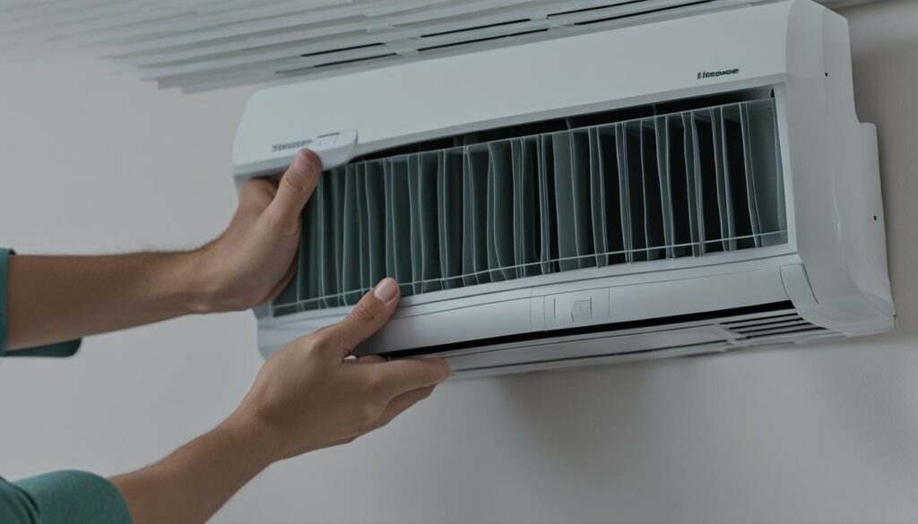 easy steps to clean hisense portable AC filter