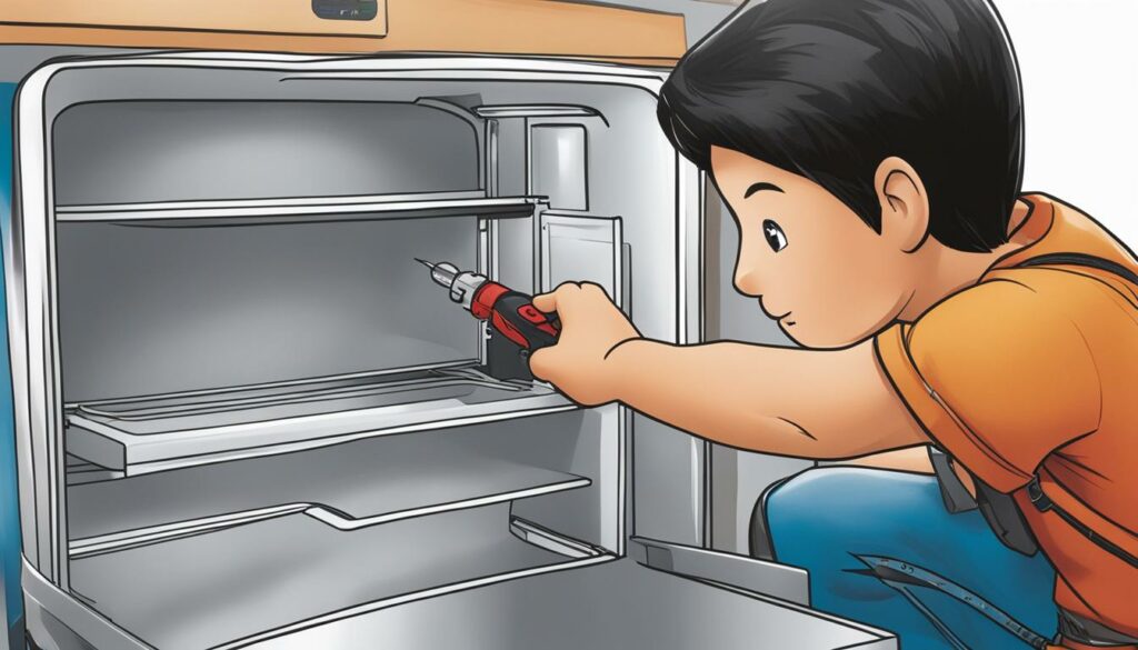 fixing knocking noise in refrigerator