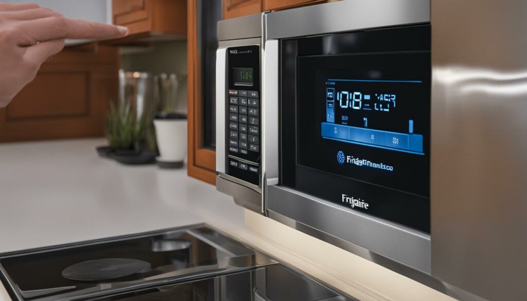 frigidaire microwave clock troubleshooting