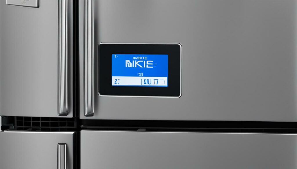 frigidaire refrigerator display screen