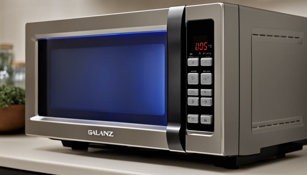 galanz microwave clock reset