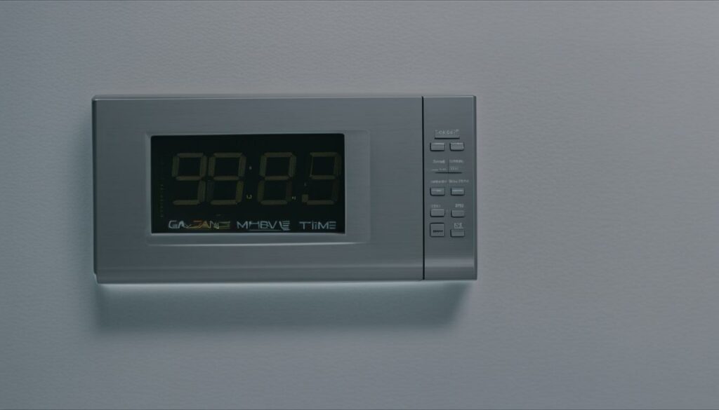 galanz microwave time display