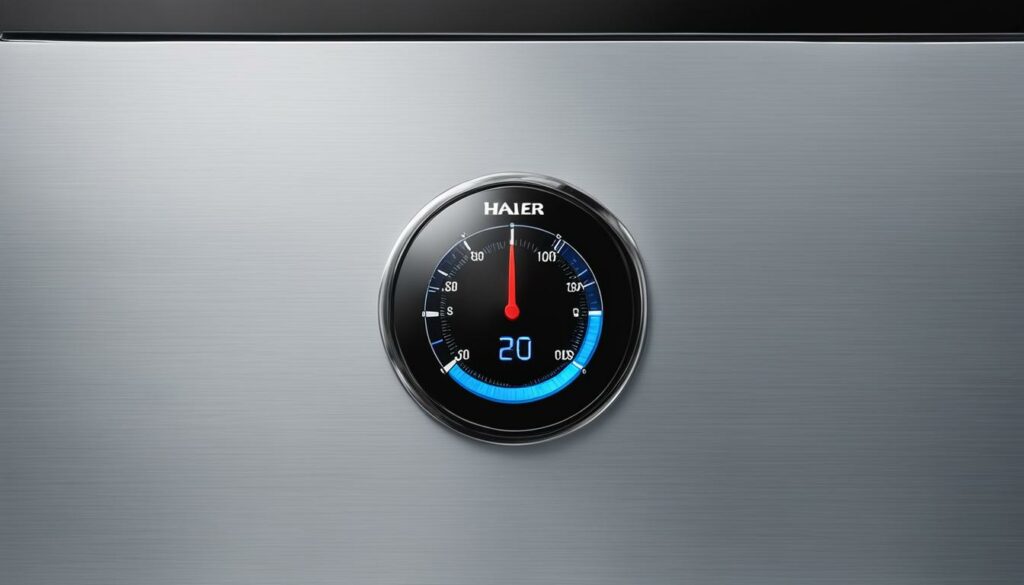 haier refrigerator temperature control dial image