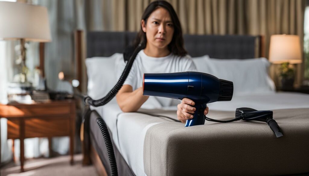 heat treatment for bed bugs with blow dryer