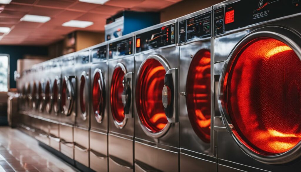 hottest setting on laundromat dryer