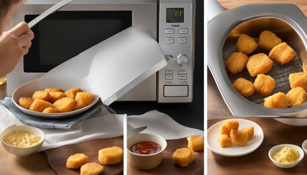 how to cook chicken nuggets in microwave