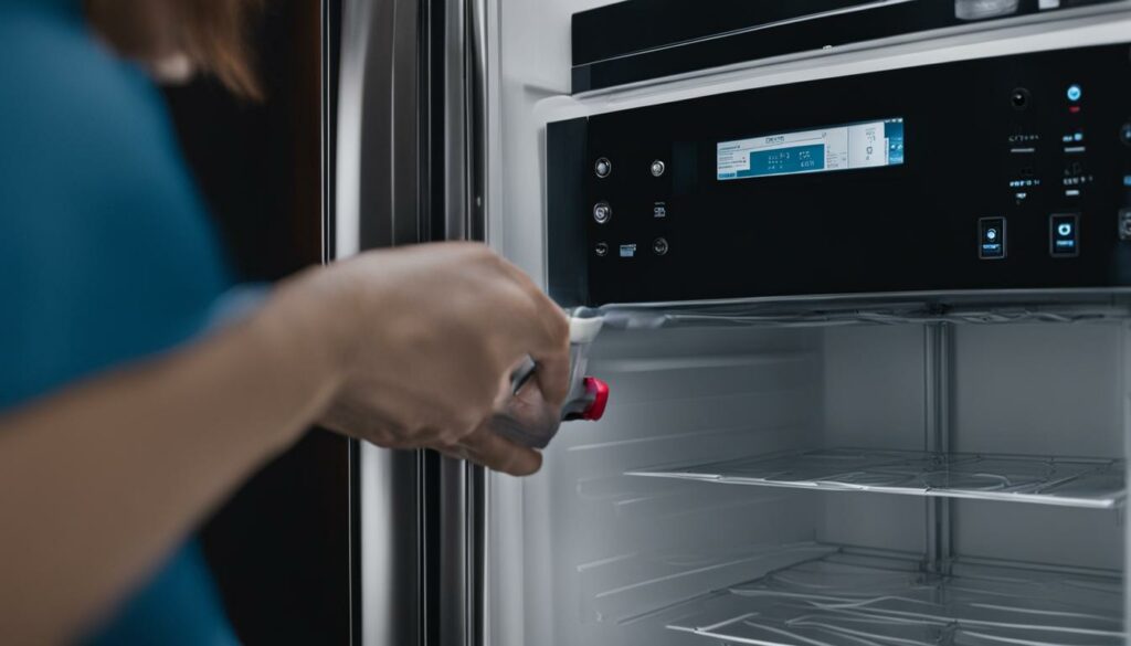 installing a water filter in an LG refrigerator