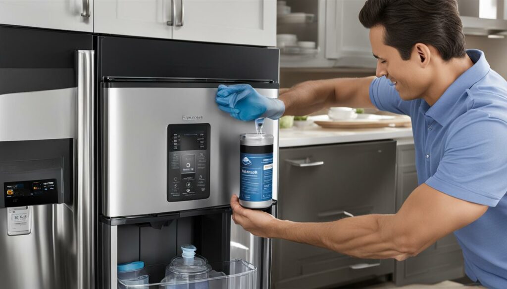 kenmore refrigerator water filter installation