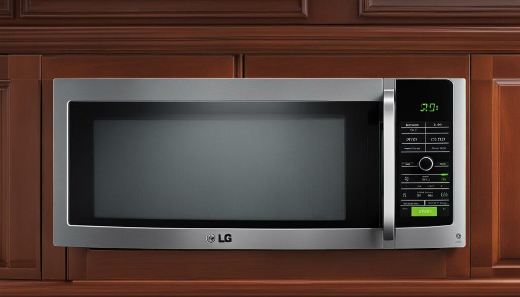 lg microwave control panel