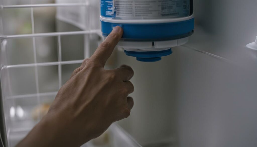 maintaining water filter in lg refrigerator