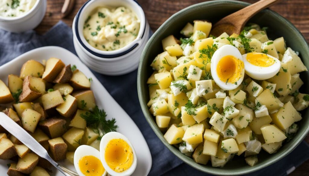 microwavable potato salad