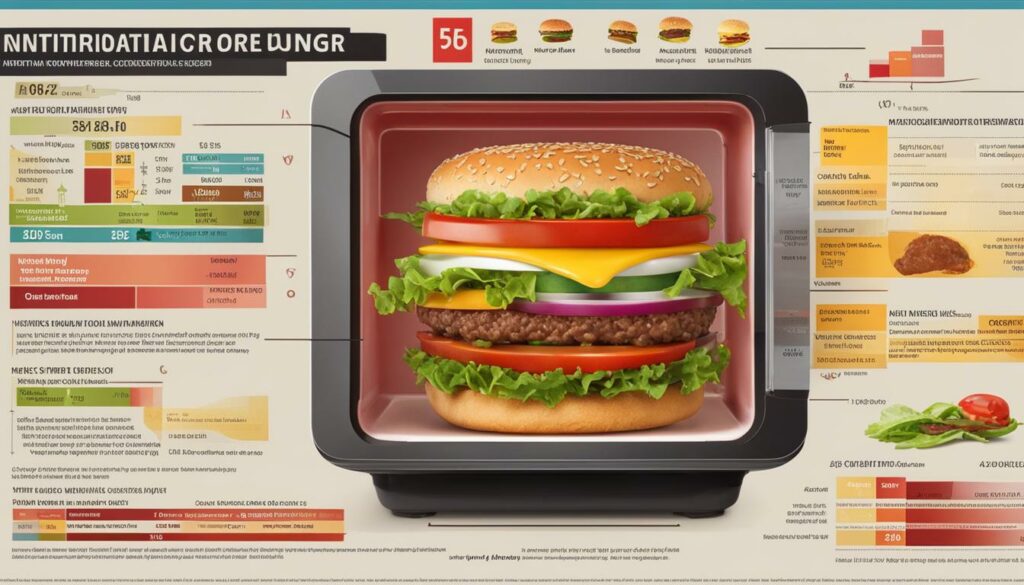 microwave burger nutrition