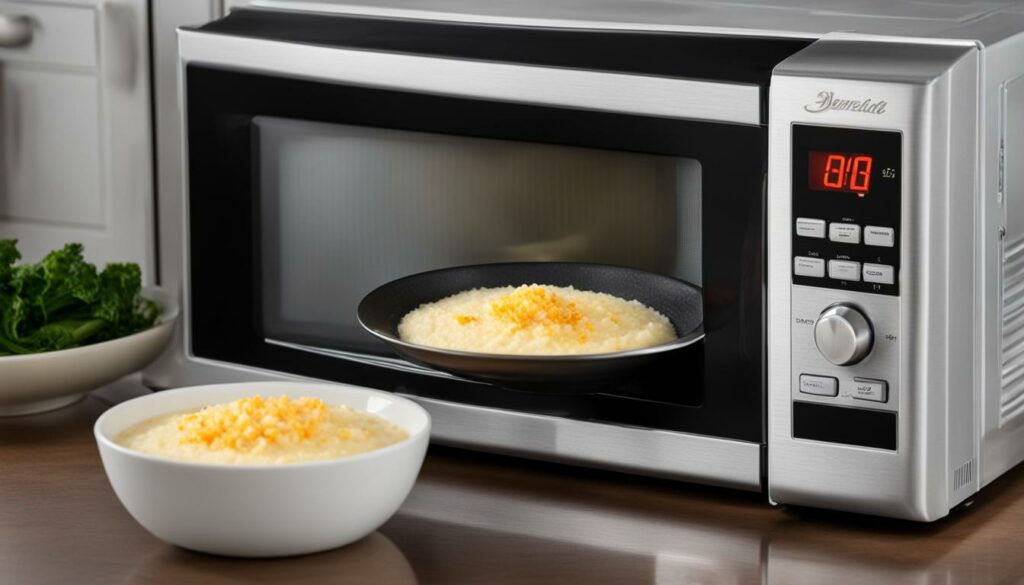 microwave grits cooking time