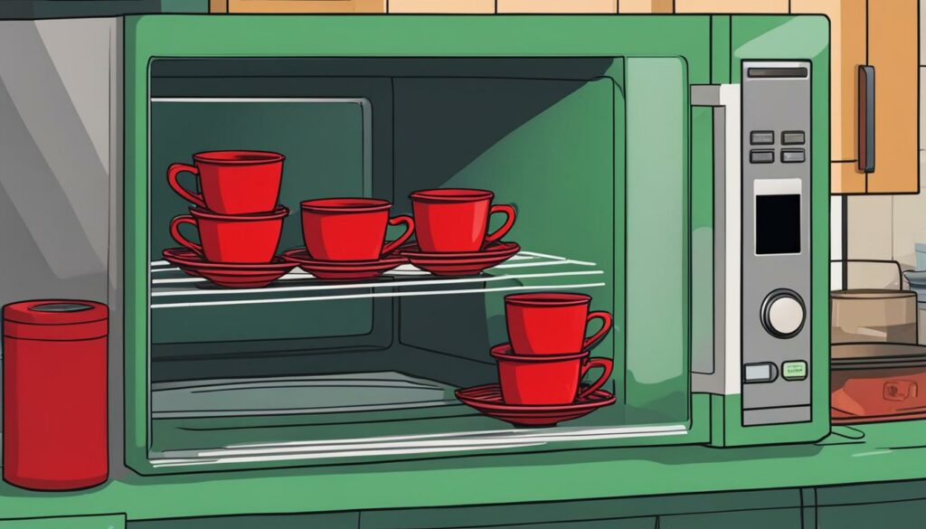 microwave-safe red cups