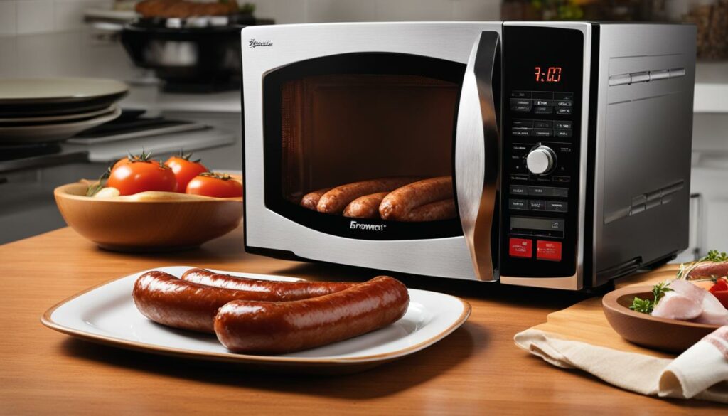 microwave sausage cooking tips