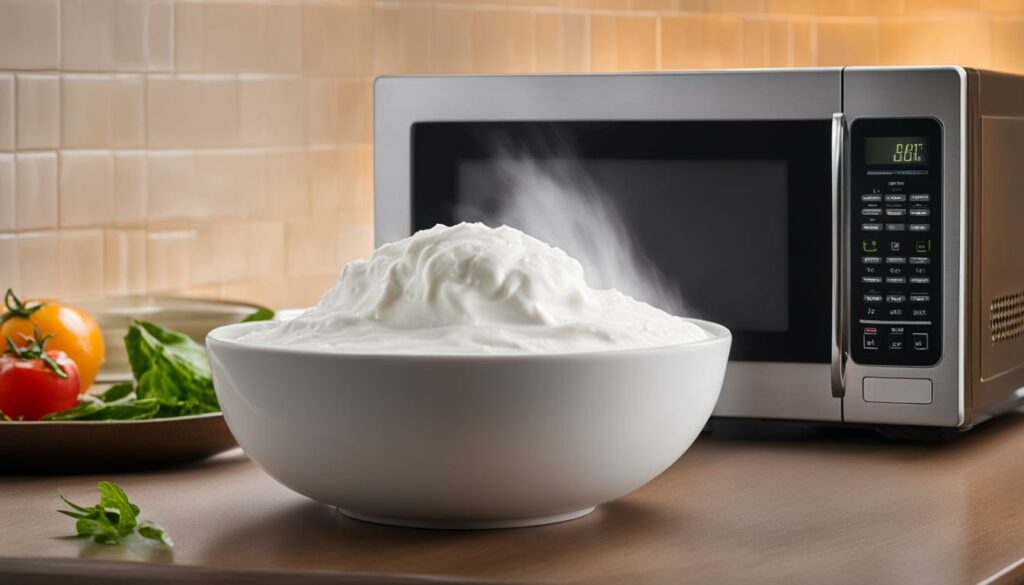 microwave sour cream
