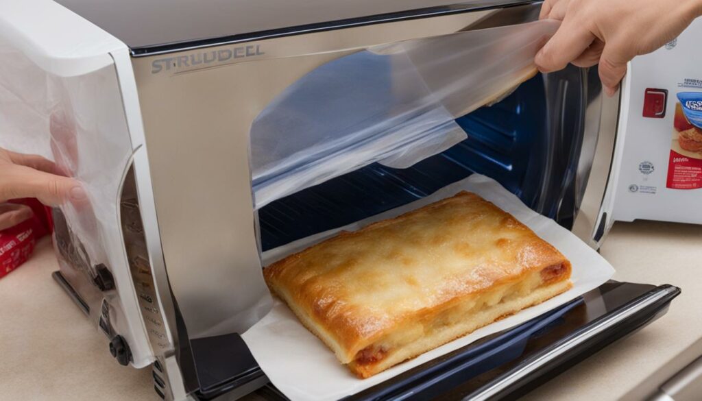 microwave toaster strudel sealing