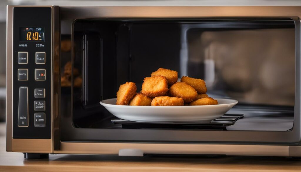 microwaving chicken nuggets time