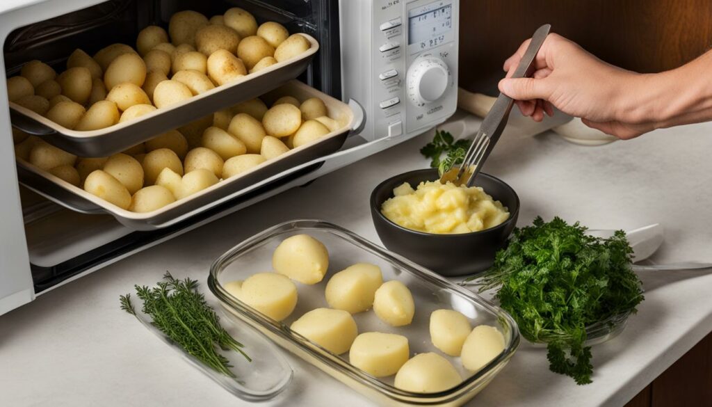microwaving potatoes for potato salad