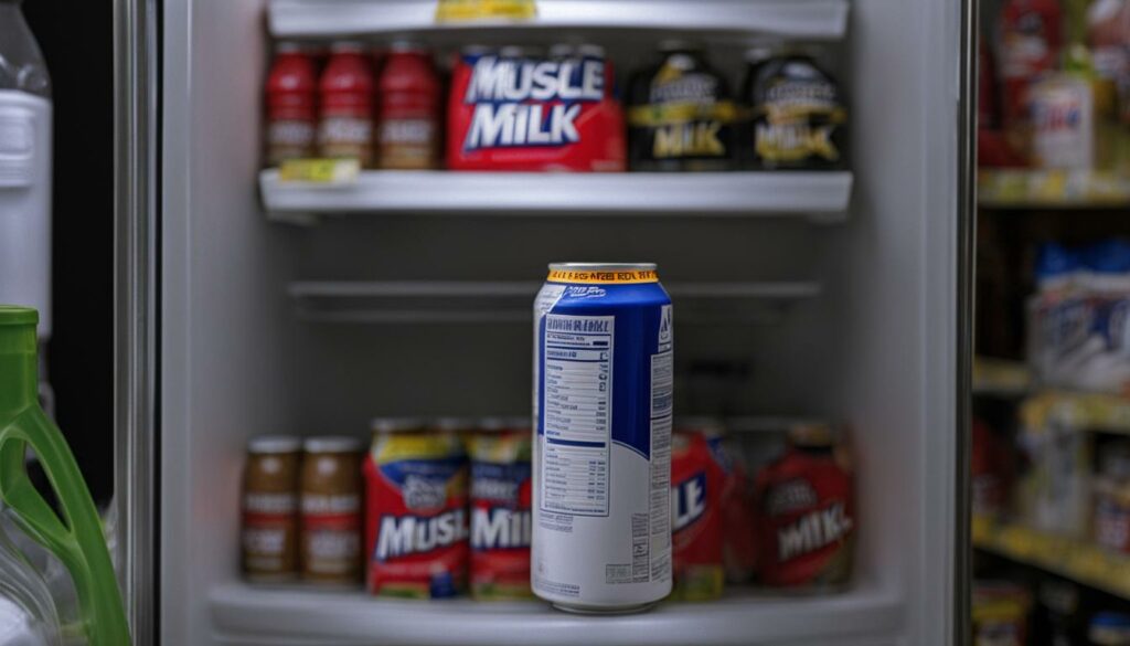 muscle milk storage