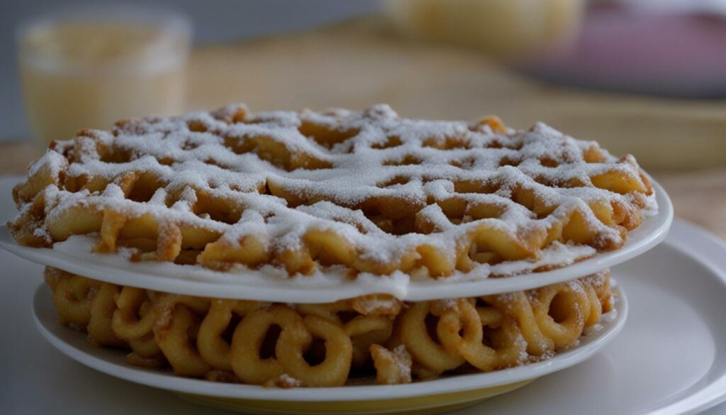 quick and easy funnel cake reheating in the microwave