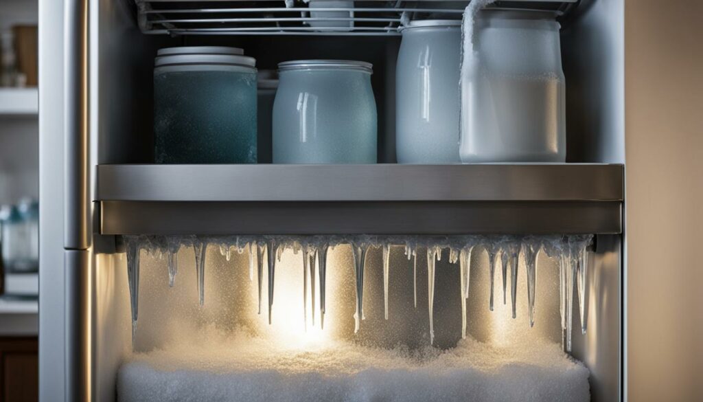 refrigerator water line keeps freezing