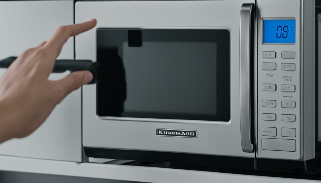resetting kitchenaid microwave clock