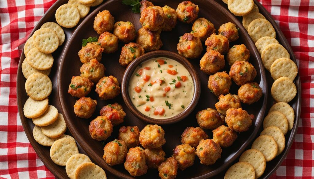 serving suggestions for sausage balls