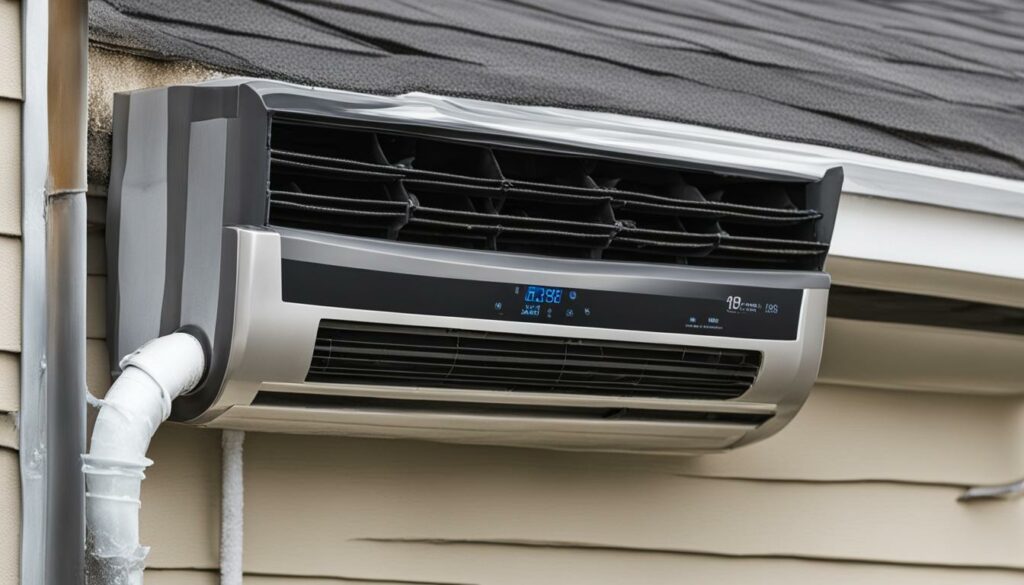 signs of frozen pipes on air conditioner