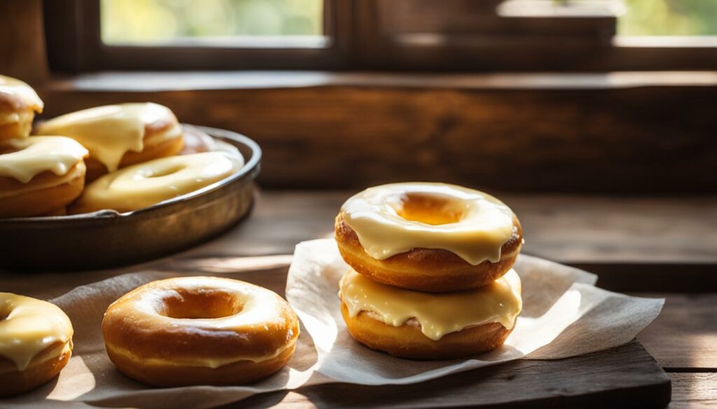 storing donuts with custard filling