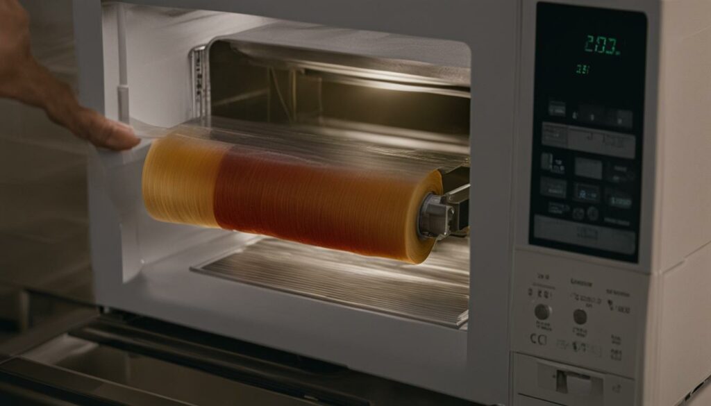 tape in microwave